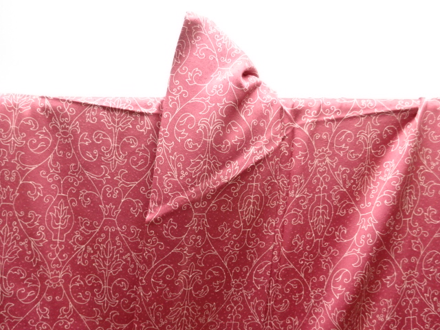  未使用品　更紗模様小紋着物